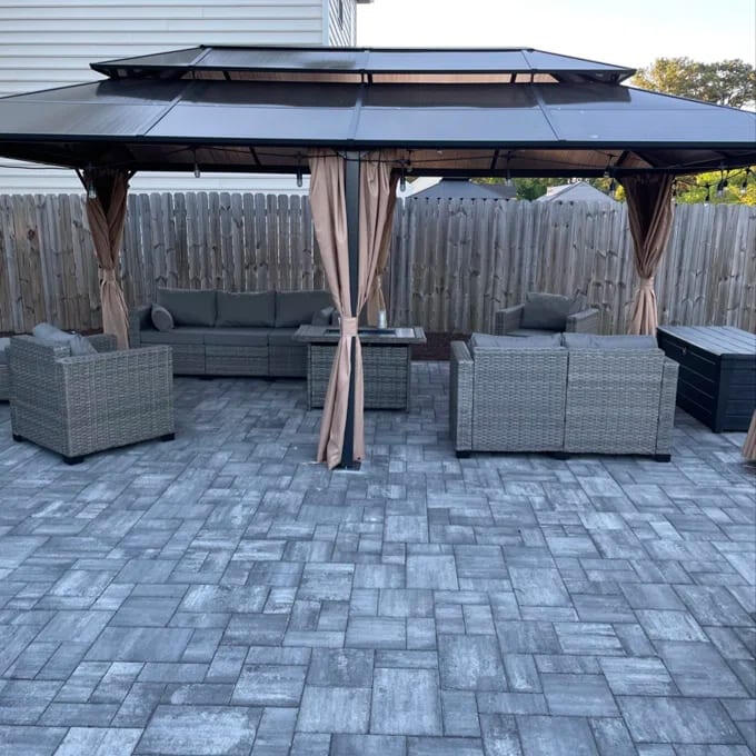 Untitled deck builders in Massachusetts work