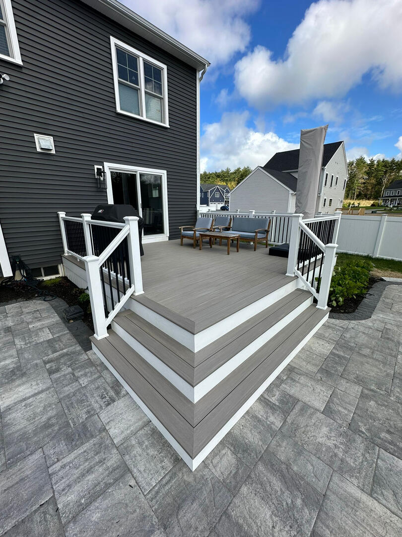 Untitled deck builders in Massachusetts work